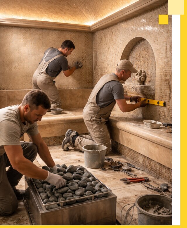 Проектирование и строительство хамама и сауны в Красноуфимске