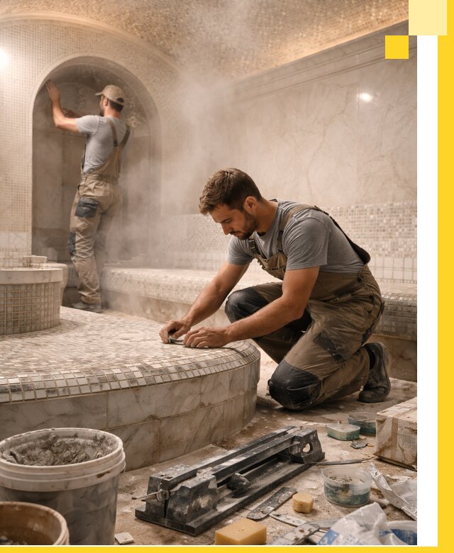 Профессиональный дизайн хамама и SPA под ключ в Красноуфимске