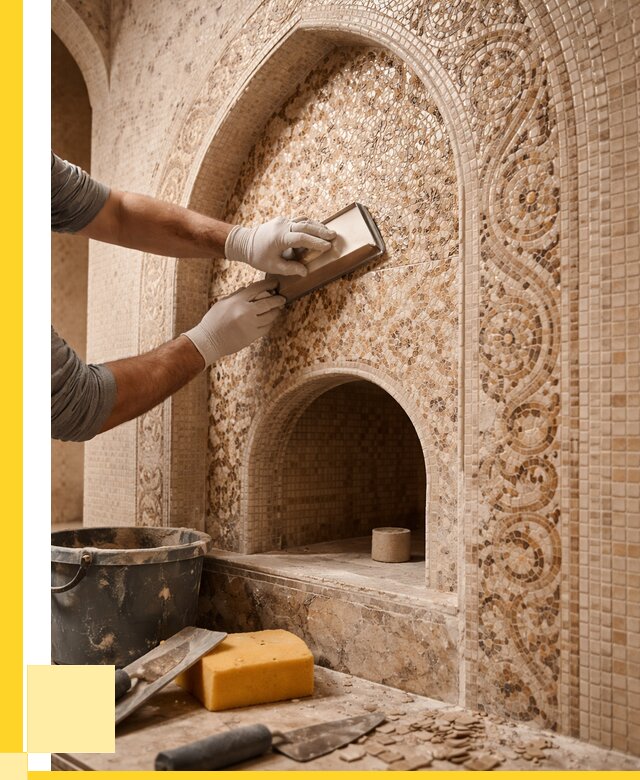 Мозаика для хамама в Красноуфимске под ключ от 5079 р. | ЭриданКрф