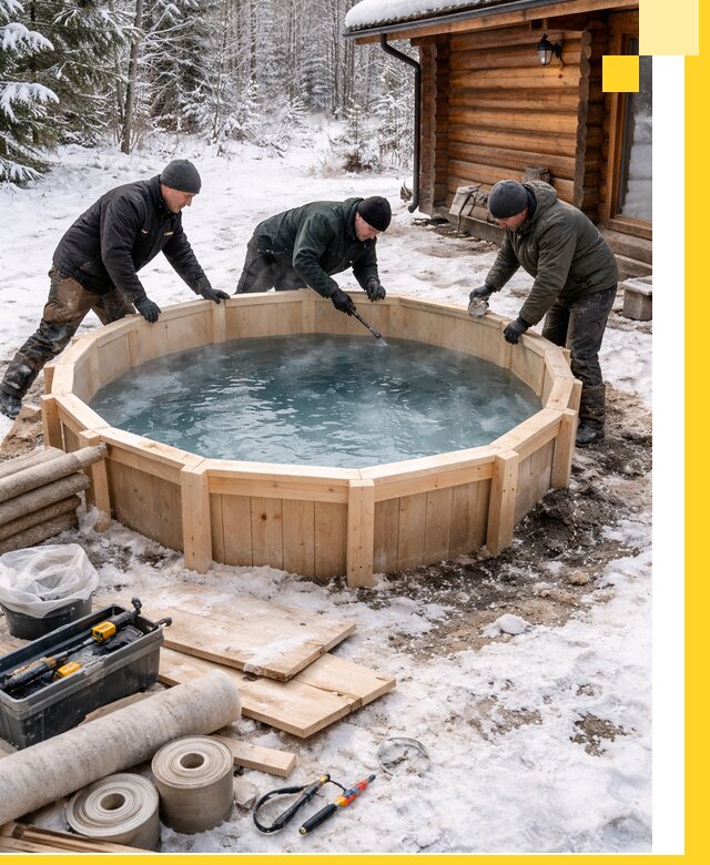 Изготовление и установка ледяных купелей под ключ в Красноуфимске